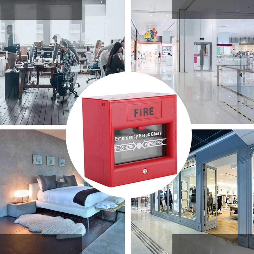 Emergency Door Release Glass Break Alarm Button Fire Alarm Exit Release Switch r