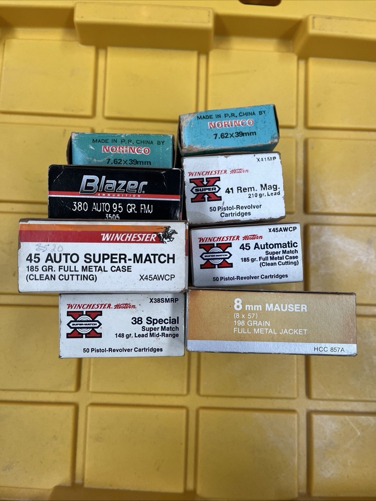 Empty Ammo Boxes Lot Of 8