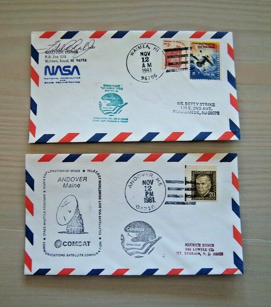 Topical Space Covers Lot / 2 - STS-2 Tracking Stations Space Shuttle Columbia