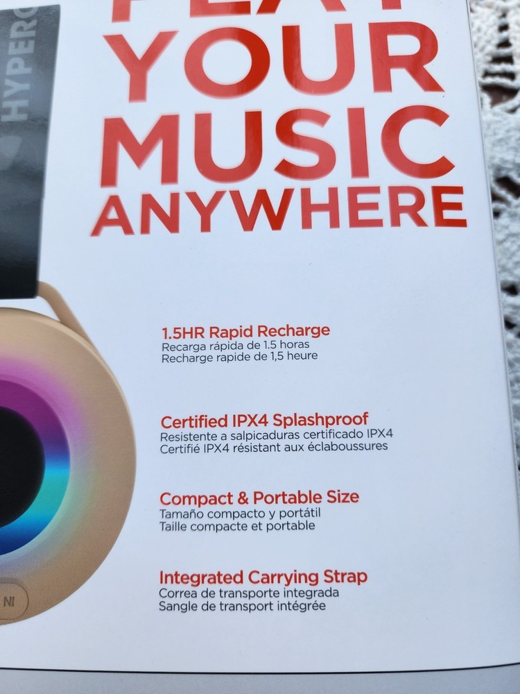 Hypergear Wireless Audio Essentials Duo With Light-Up Bluetooth Speaker