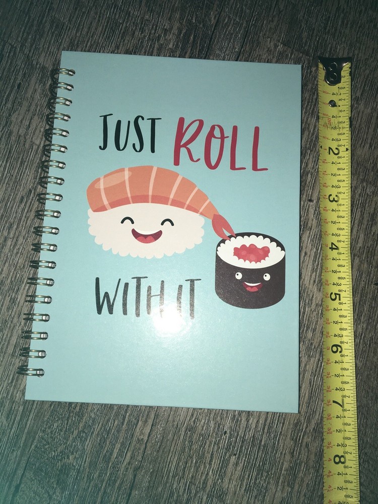 Sushi Roll Notebook Notebook Diary Journal Memo Kawaii Cute