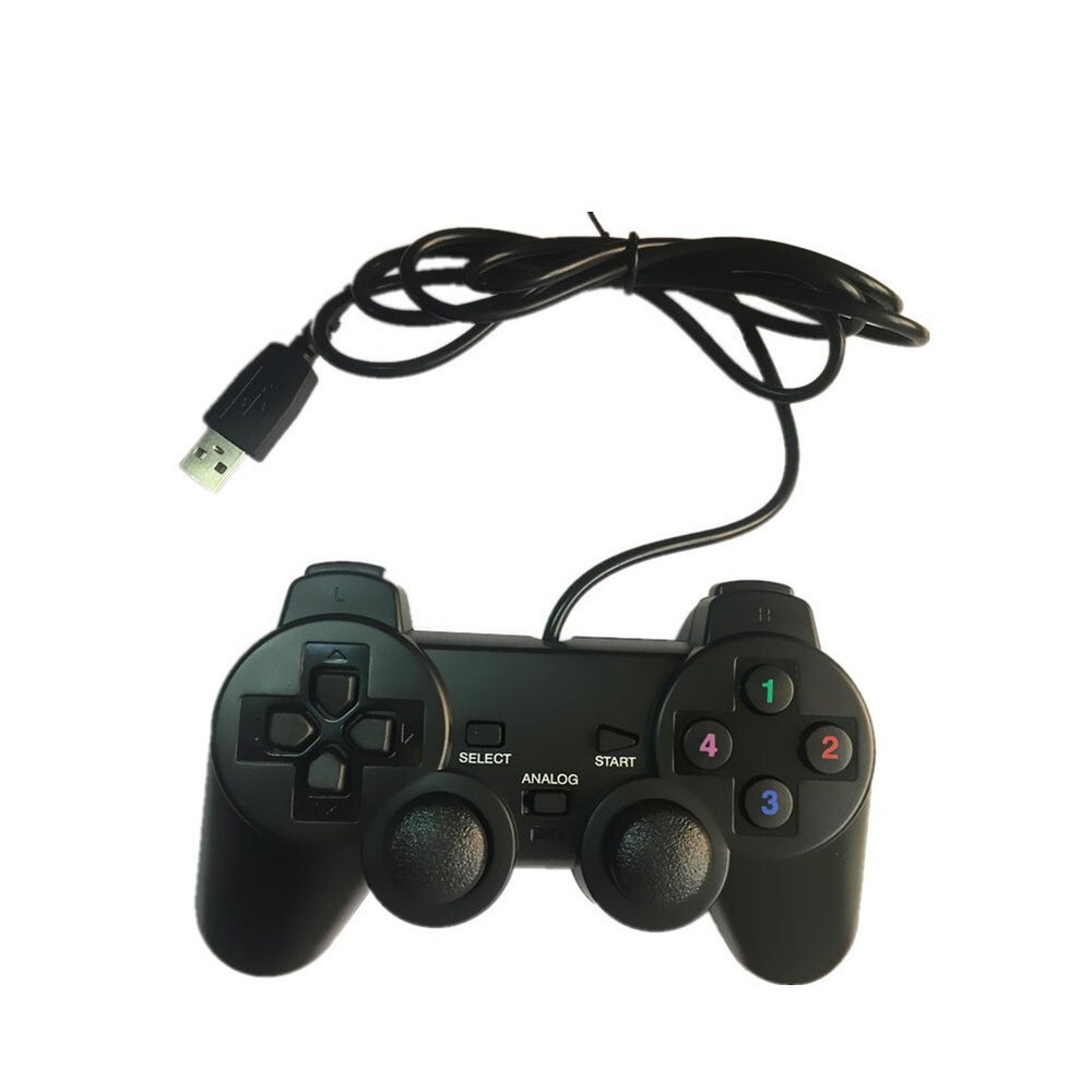 US 1-2 Pack USB 10 KEYS SHOCK2 CONTROLLER PC GAME PAD Fine