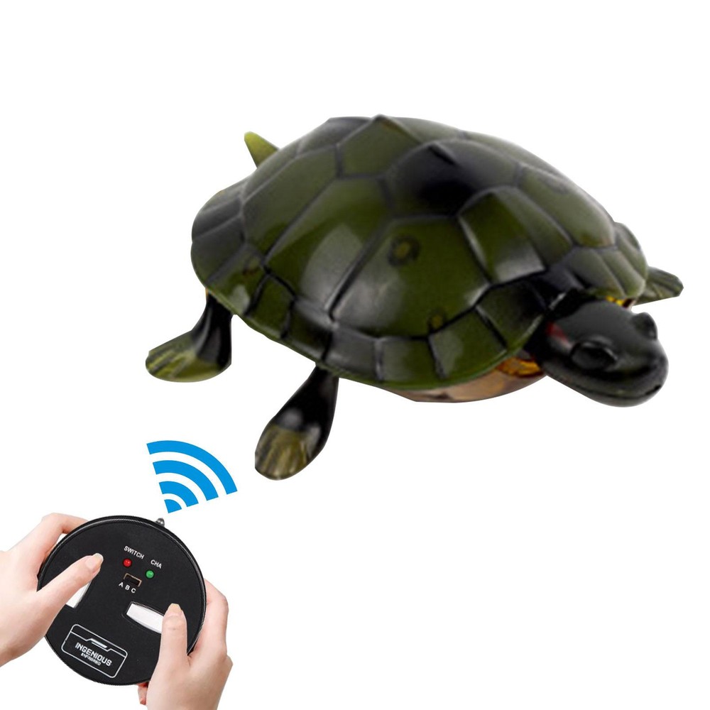Remote Control Turtle Toy Electronic Realistic Turtle RC Crawling Turtle Toy