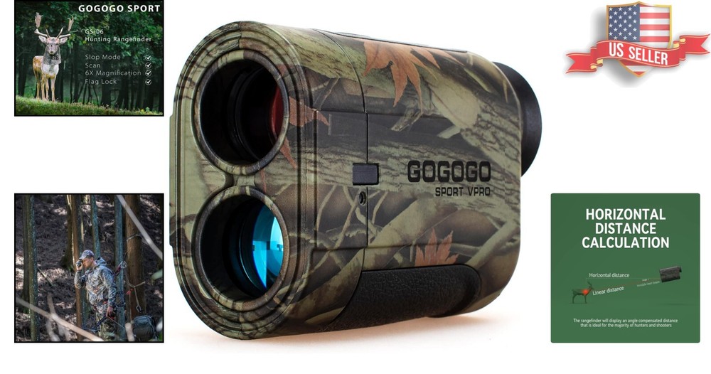 Advanced Laser Range Finder for Hunting & Golf - Enhanced Clear Image Display