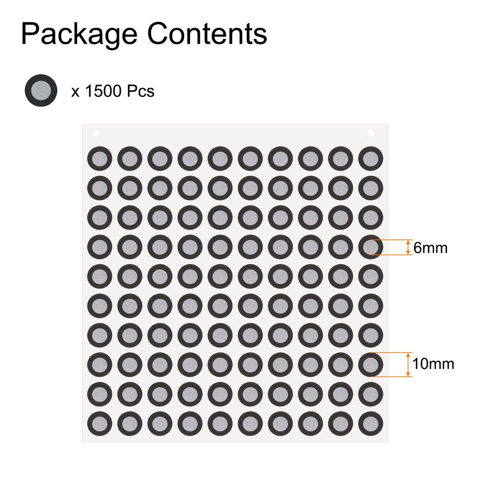 1500Pcs 3D Scanner Markers 6mm for 3D Scanner, 3D Tracking Dots