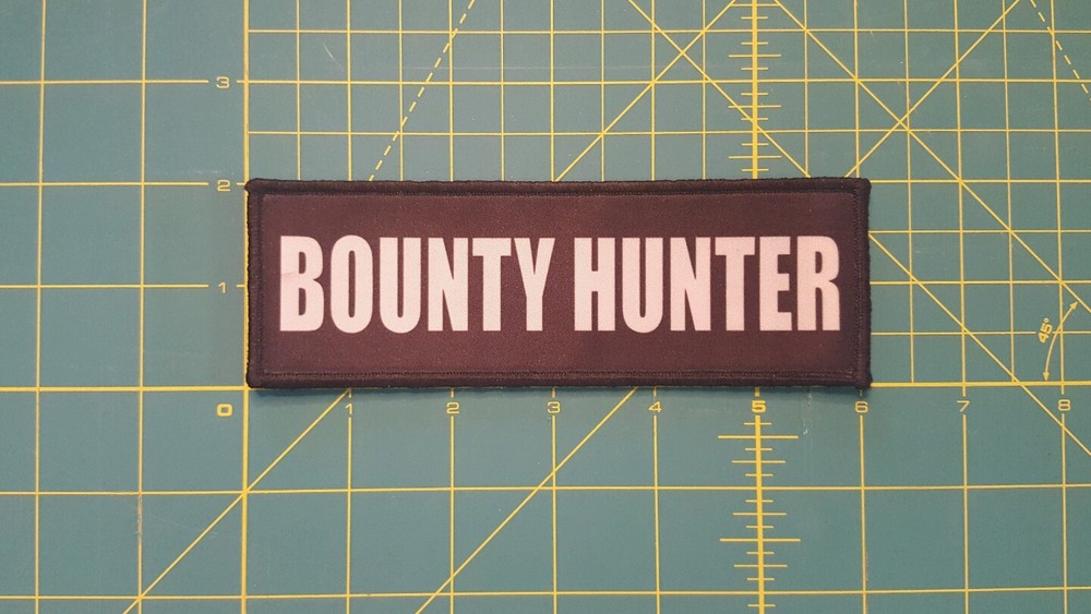 2x6 Bounty Hunter Chest Rig Plate Carrier Patch Hook Loop Bail Bondsma