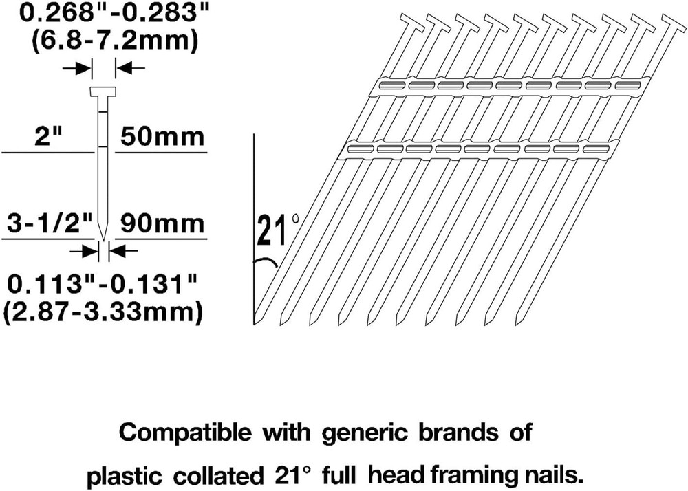 Heavy-Duty 21° Framing Nailer