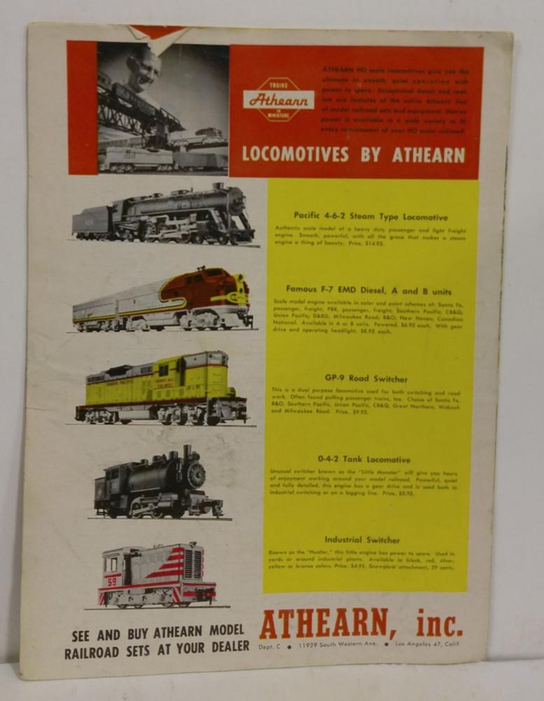 Vintage 1960's Athearn HO Scale Train Sets Catalog