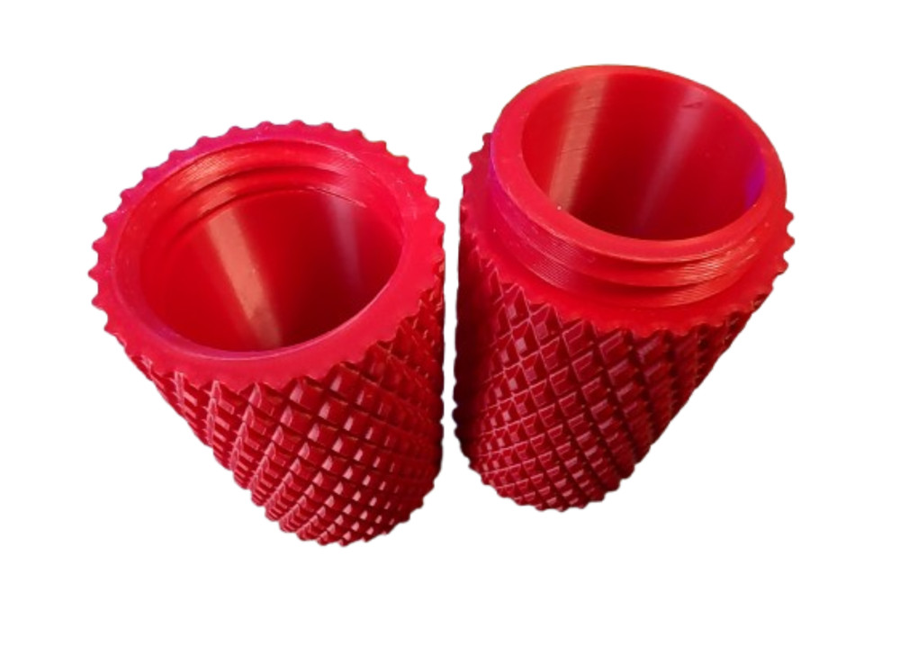 3D PRINTED THREADED STASH CONTAINER (EDC-STASH-MONEY-TECH)