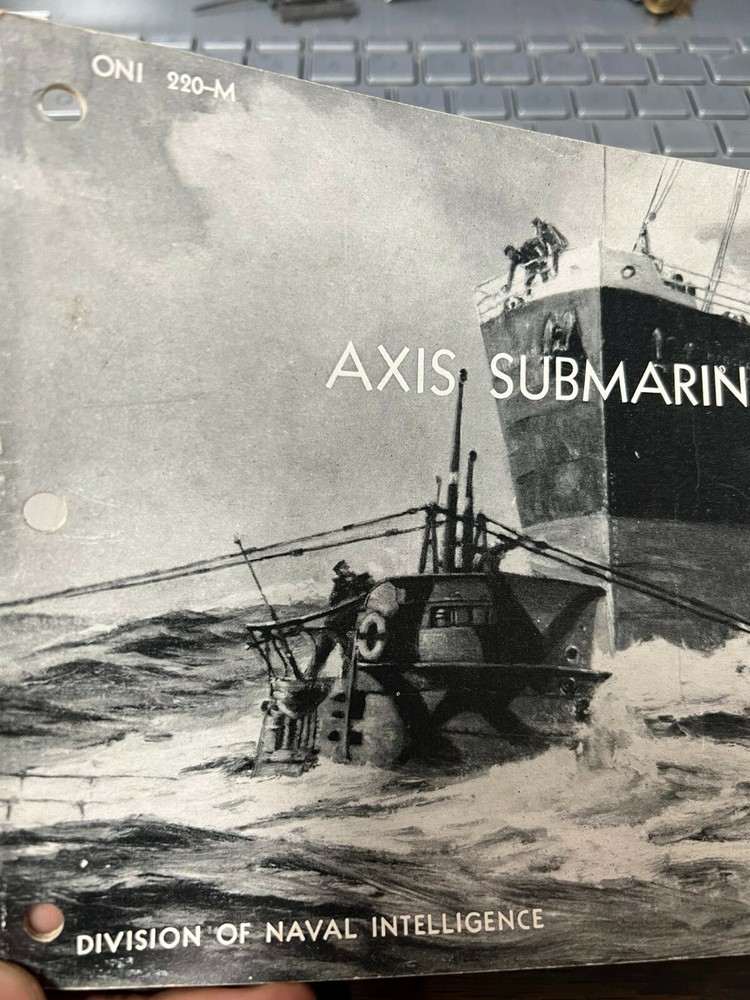 WW2 ONI RESTRICTED Axis Submarine Manual enemy sub operations and uses