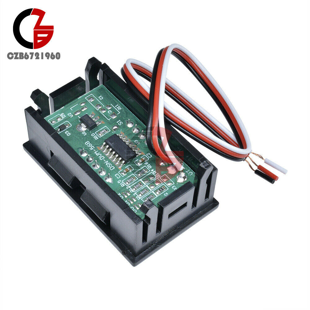 10PCS Three Wires Mini Red LED Display Panel Meter Digital Voltmeter DC 0V~99.9V