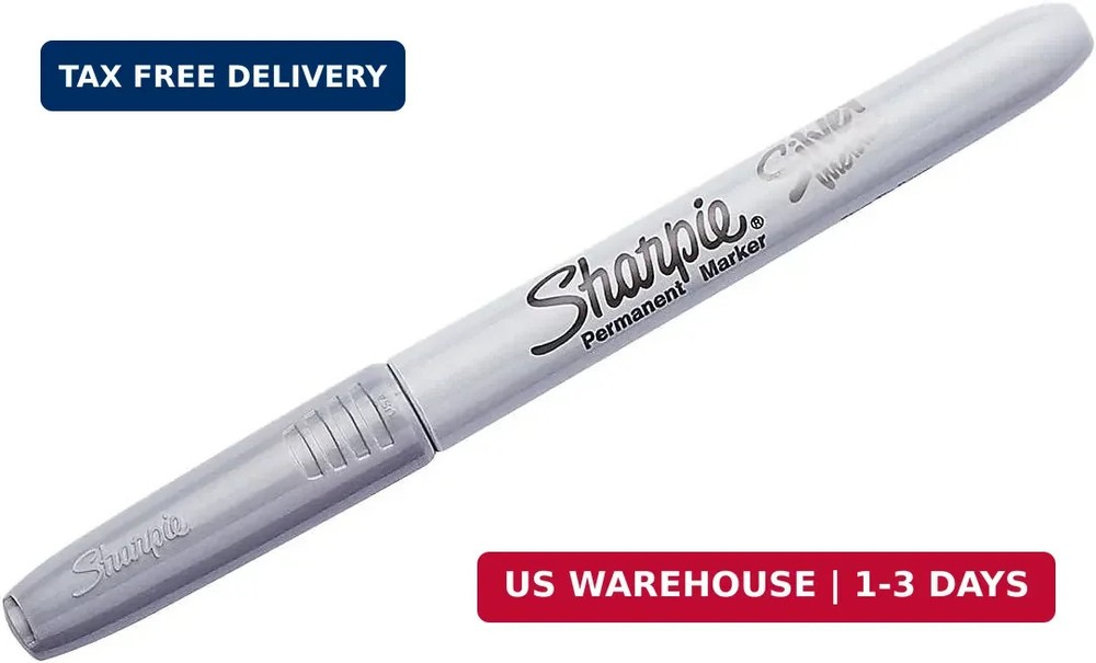 Sharpie Metallic Fine Point Permanent Marker, Assorted Colors, 2-Pack - 1829202
