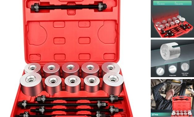 27PCS Automotive Universal Tools Press and Pull Sleeve Kit Bush Bearing