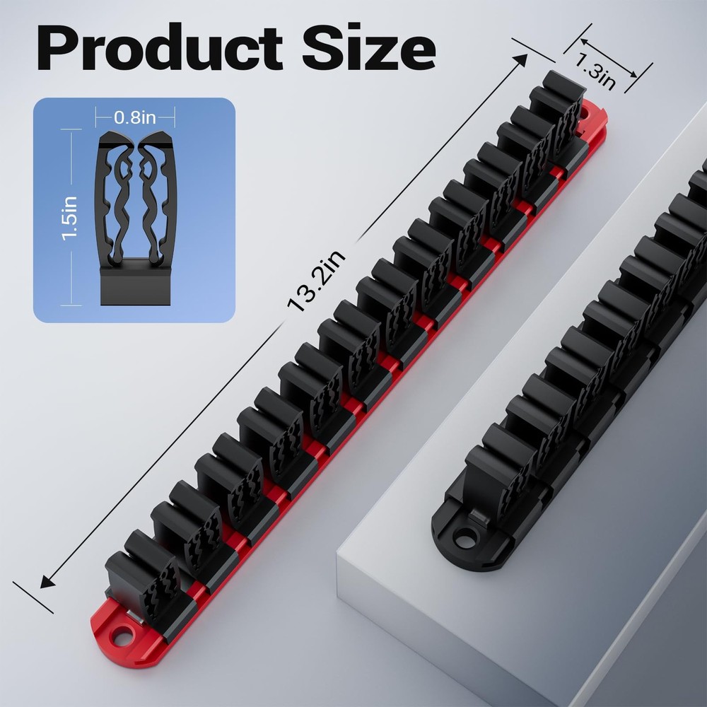 Magnetic Tool Organizer for Garage & Workshop - Space Saving Rack (3PCS)