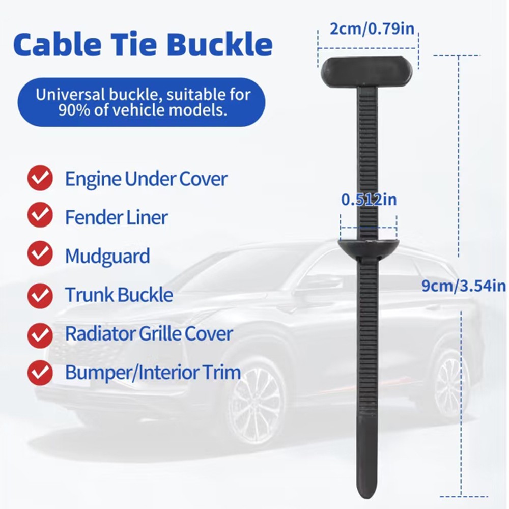Heavy Duty Universal Cable Tie 300Pcs Nylon Self-Locking Zip Holder
