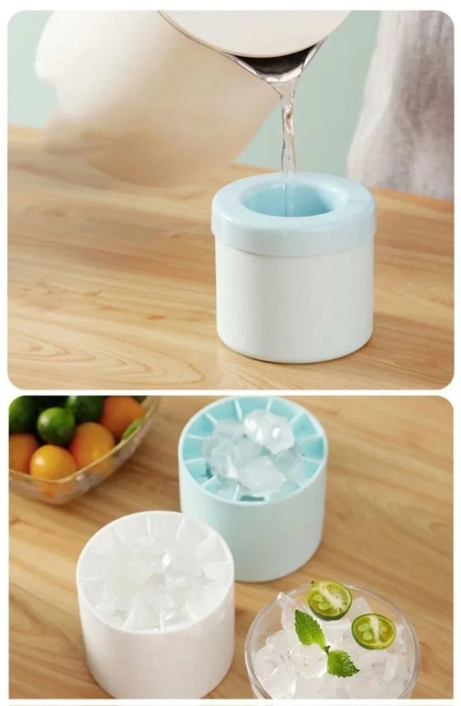 Silicone Ice Cube Mold Round Ice Maker - DIY Ice Bucket Barware Tools*