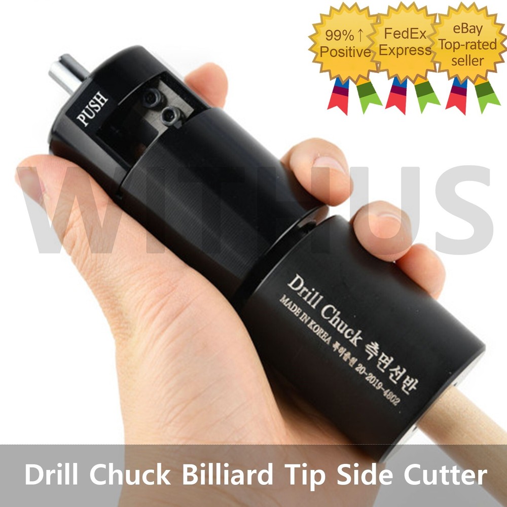 Drill Chuck Billiard Tip Side Cutter Using sliding method Device - Tracking_