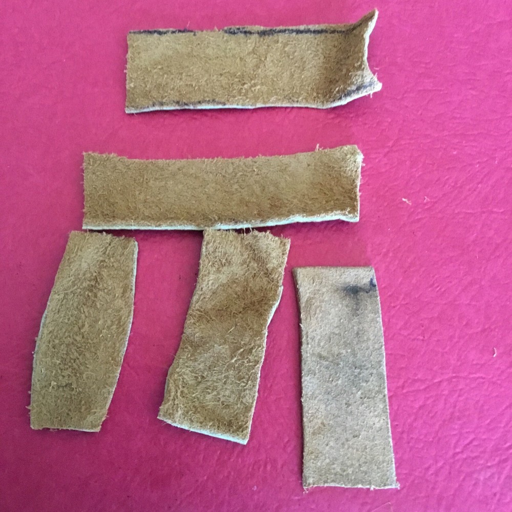 5-Leather Strips for Black powder Flintlock Rifle