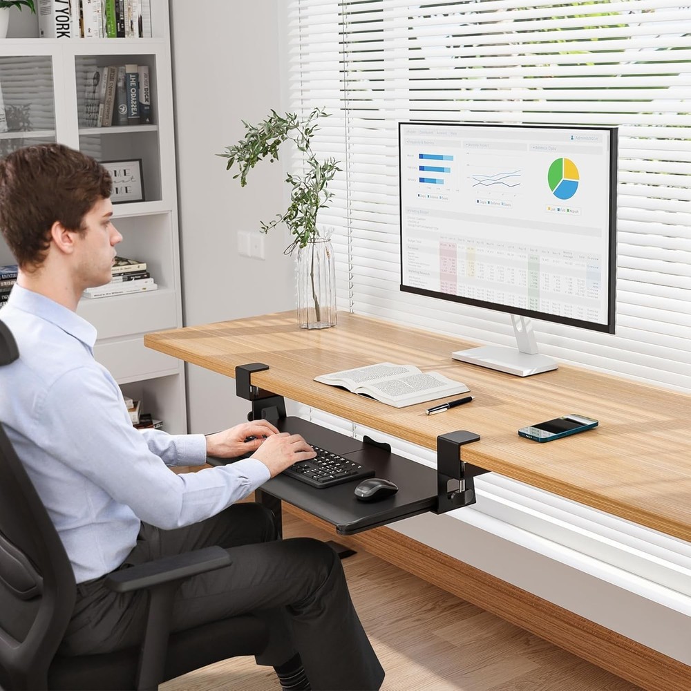 Keyboard & Mouse Drawer, Space-Saving Solution