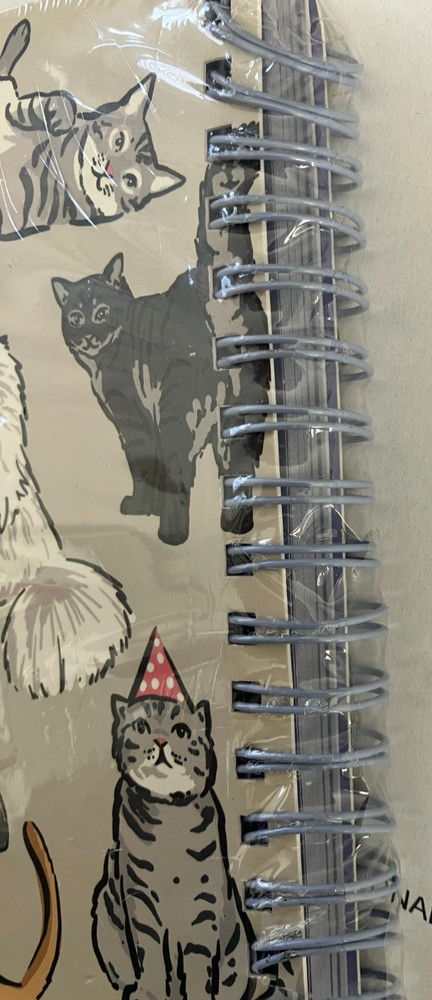 VERA BADLEY SMALL NOTEBOOK "A CATS LIFE"