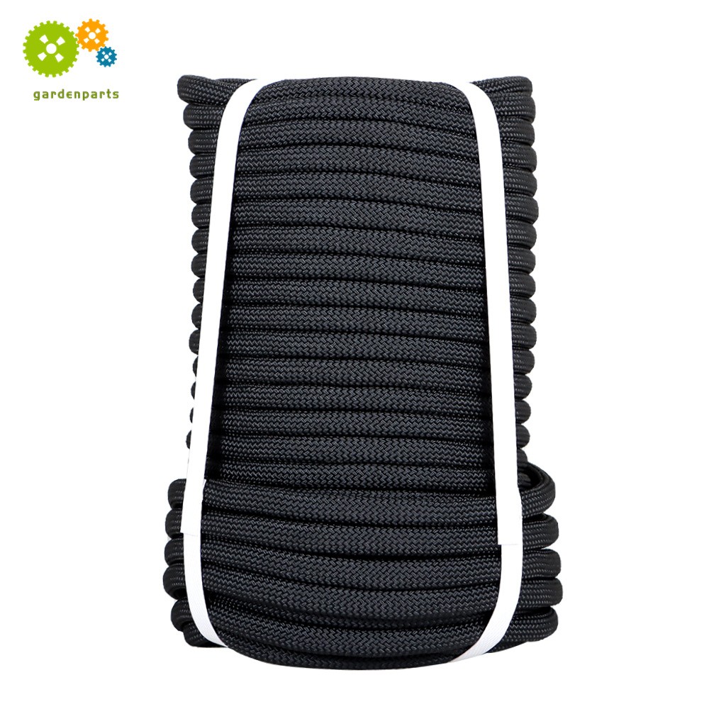 High Strong Pulling Braided Rope 3520Lbs 3/8" × 100' Black Polyest Rope