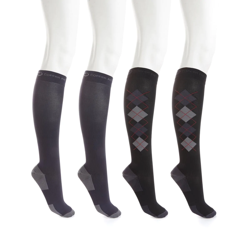 Copper Fit™ Knee-High Compression Socks 4-pack 581211/595126-J