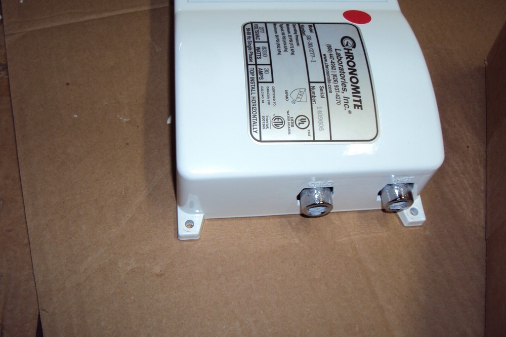 Chronomite Labs Sr-30/277 Htr-I 277Vac, 30 Amps, Both Electric Tankless Water