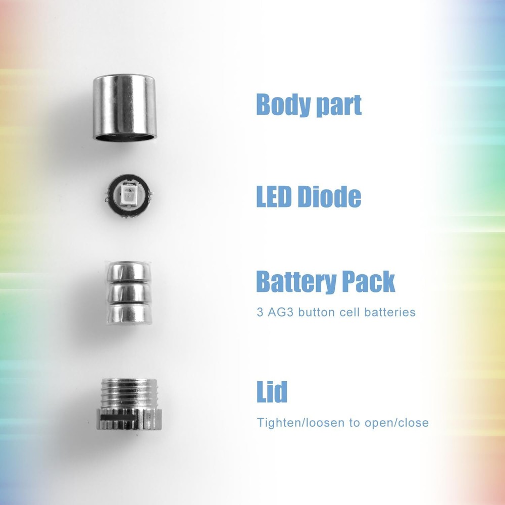 20 pcs Miniature Led Lights,Tiny Lights for Hand Craft/DIY Battery Powered