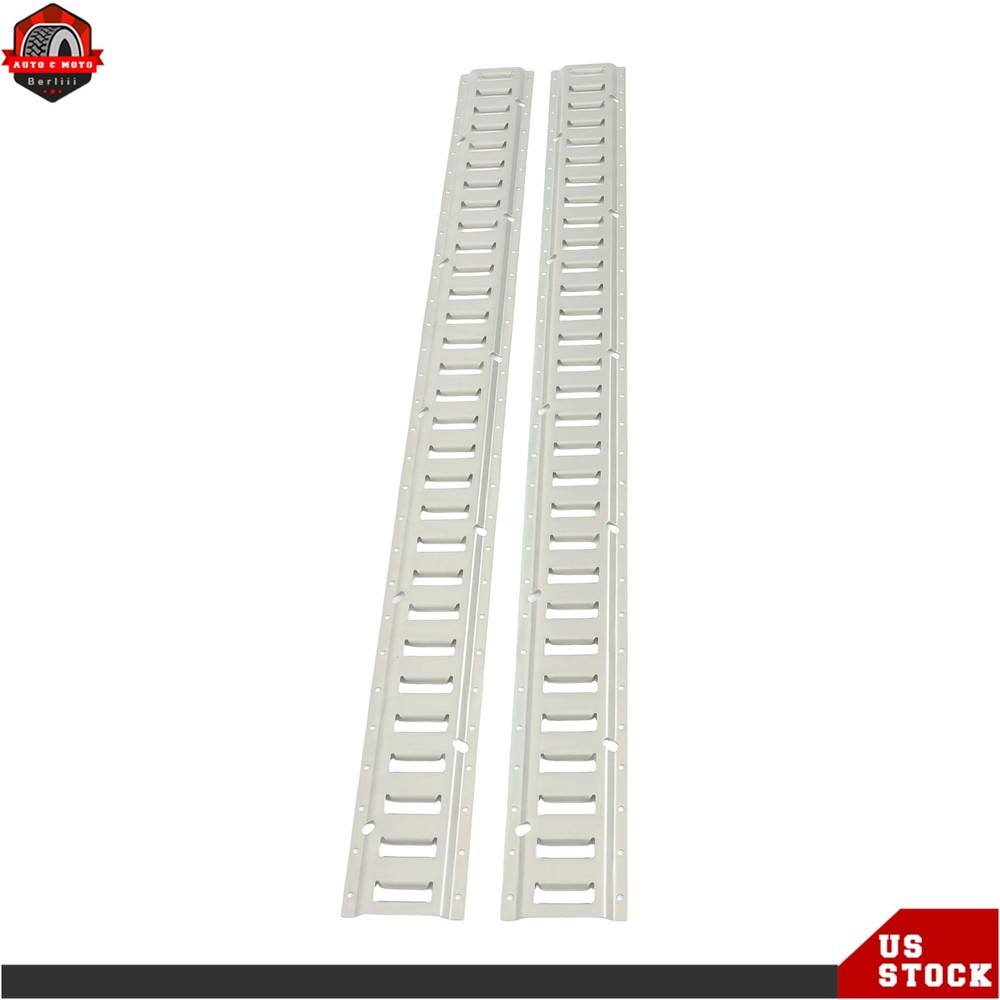 Durable Carbon Steel E Track Tie Down Rail Kit Silver Galvanized Replacement