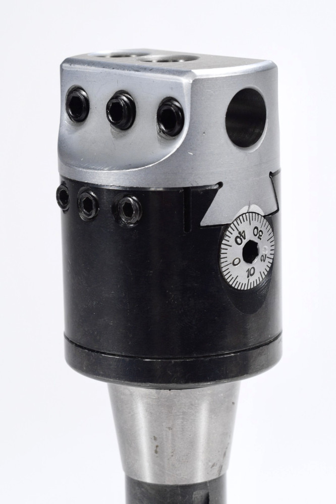 Milling Machine 2" Boring Head R8 Shank 1/2" Bar Holes Micro Adjustable