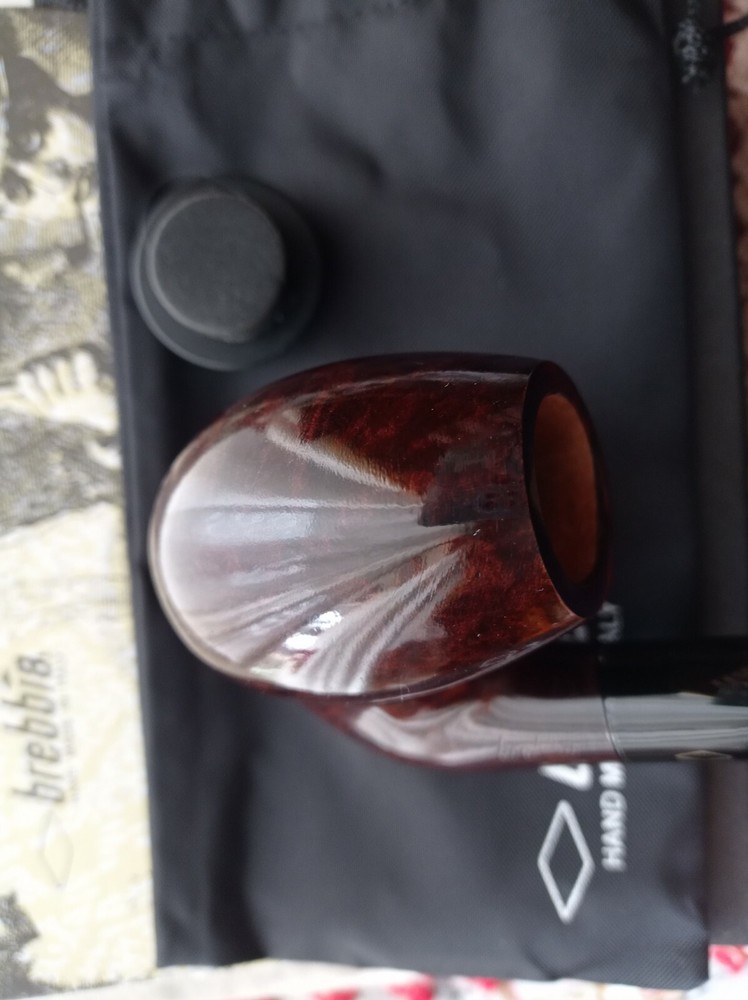 pipe Brebbia Egg Hat Walnut smooth briar handmade no filter gr.91 oz.3,2 new