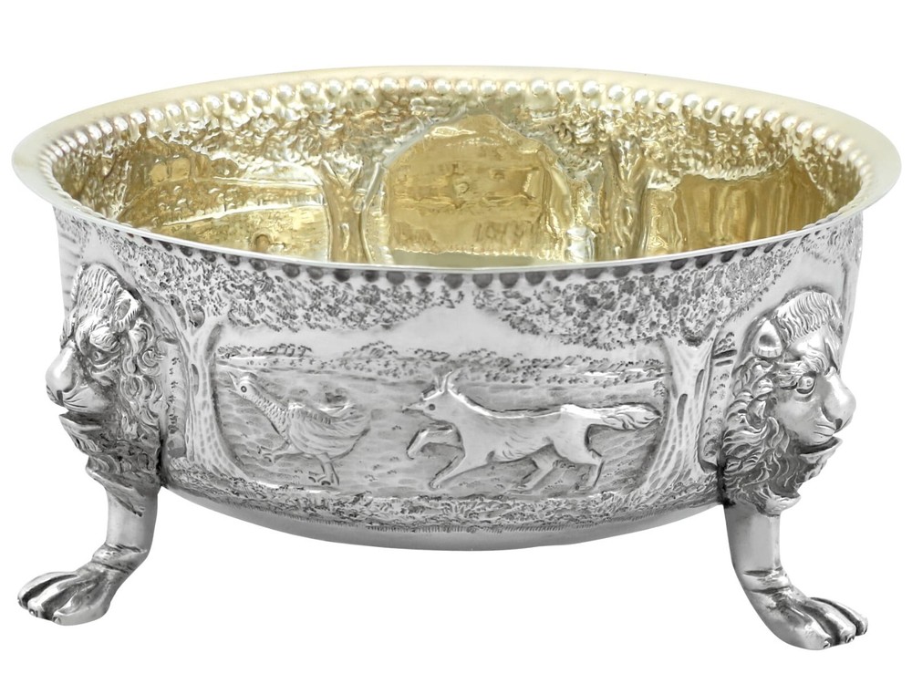 Antique Sterling Silver Sugar Bowl