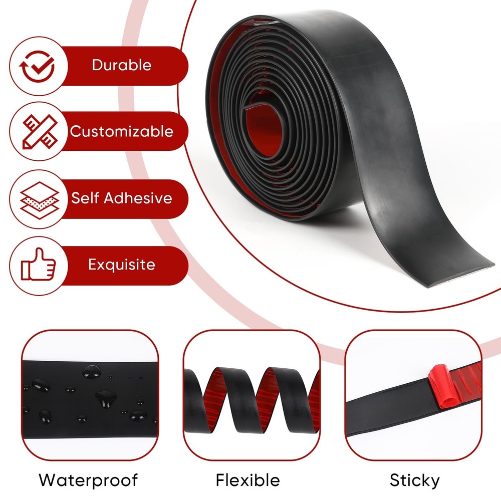 Floor Transition Strip 2" Width Self Adhesive Flat Vinyl Flooring Transitions...