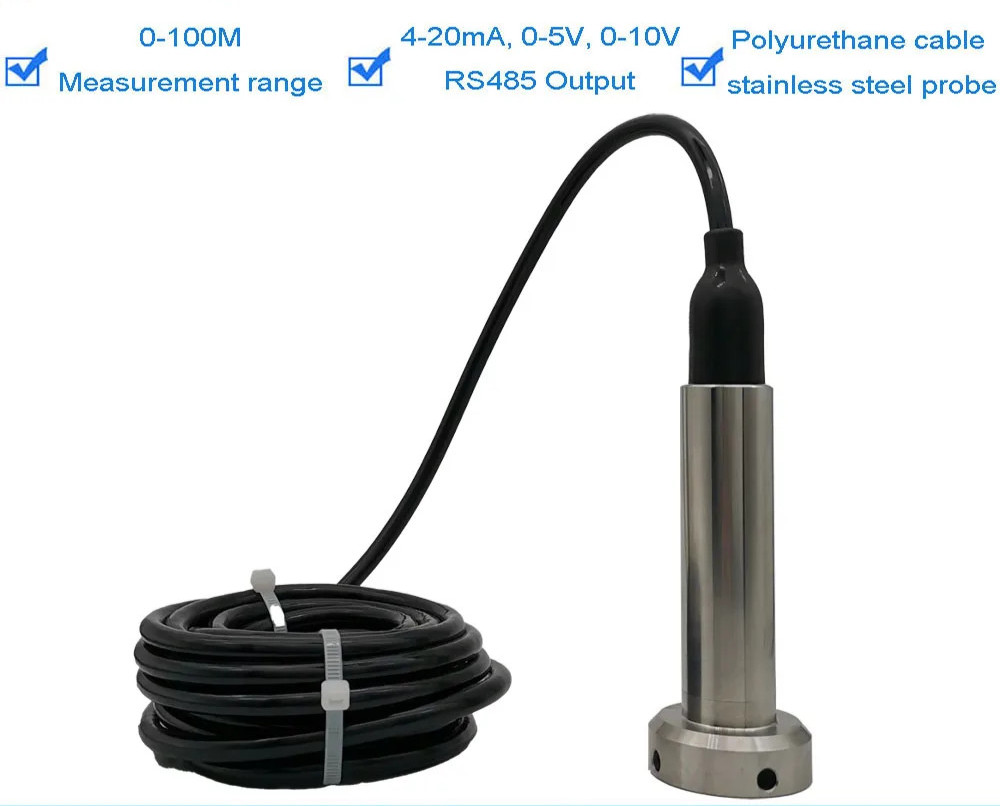 Liquid Level Transmitter Anti-Blocking Sewage Static Pressure Pool Sensor Type