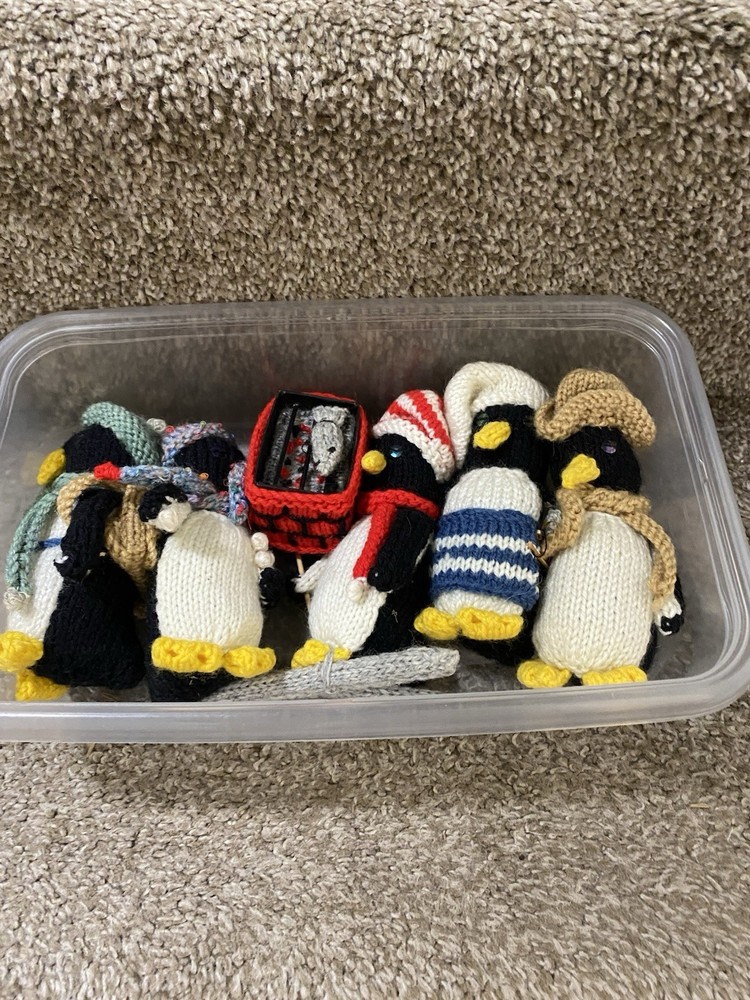 Homemade Knitted Penguins
