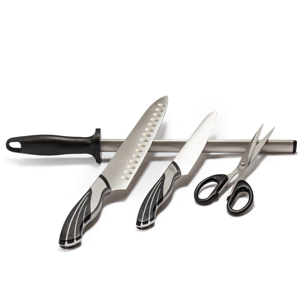 10" Diamond Sharpening RodKitchen Knife Sharpener Steel, Restaurant Sharpening