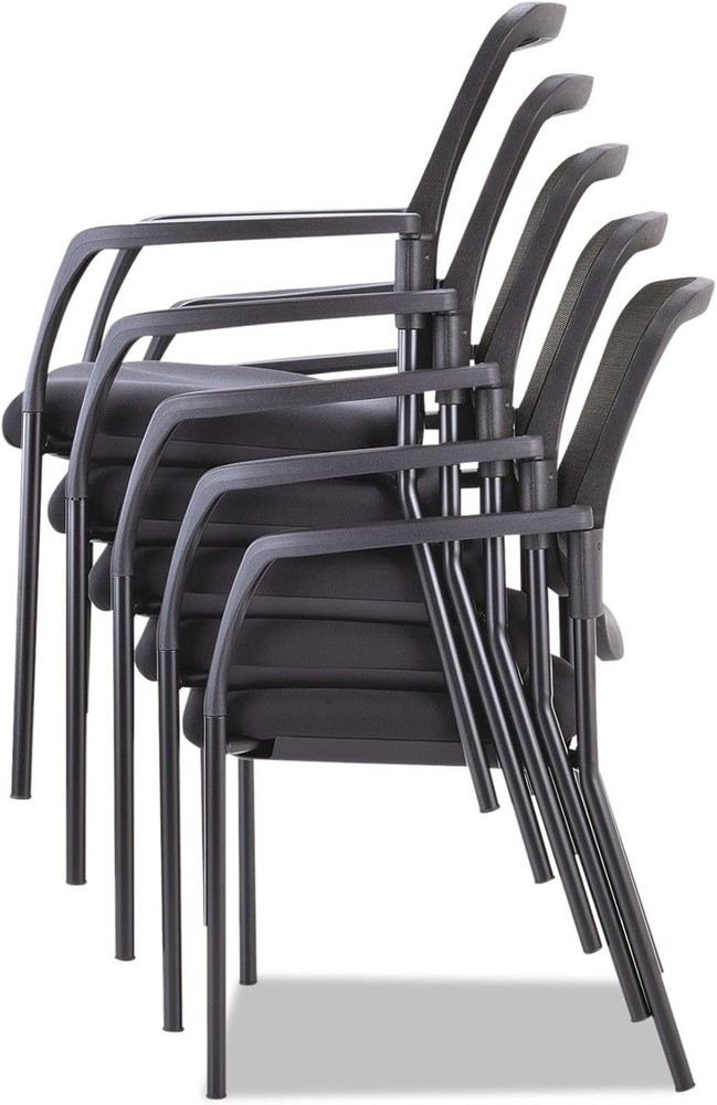 ALE Mesh Guest Stacking Chair Black