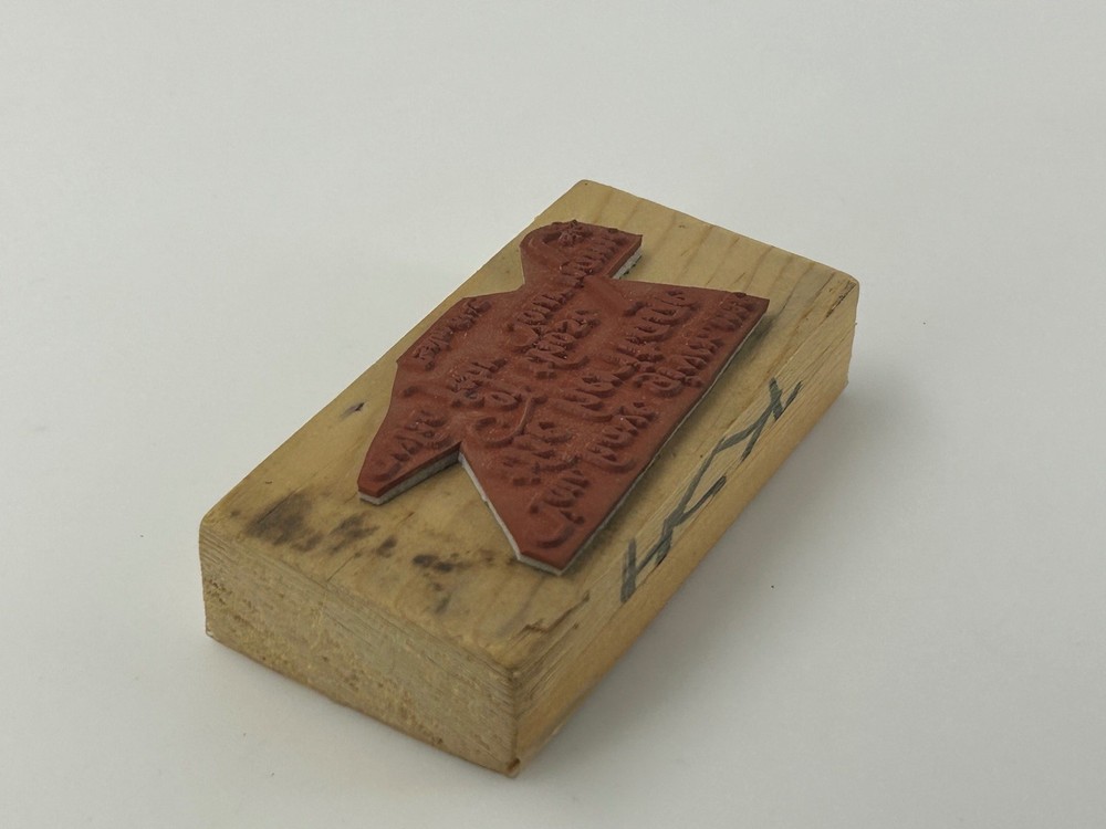 Religious Scripture Quote Rubber Stamp Psalm 61:5 Card Making Craft