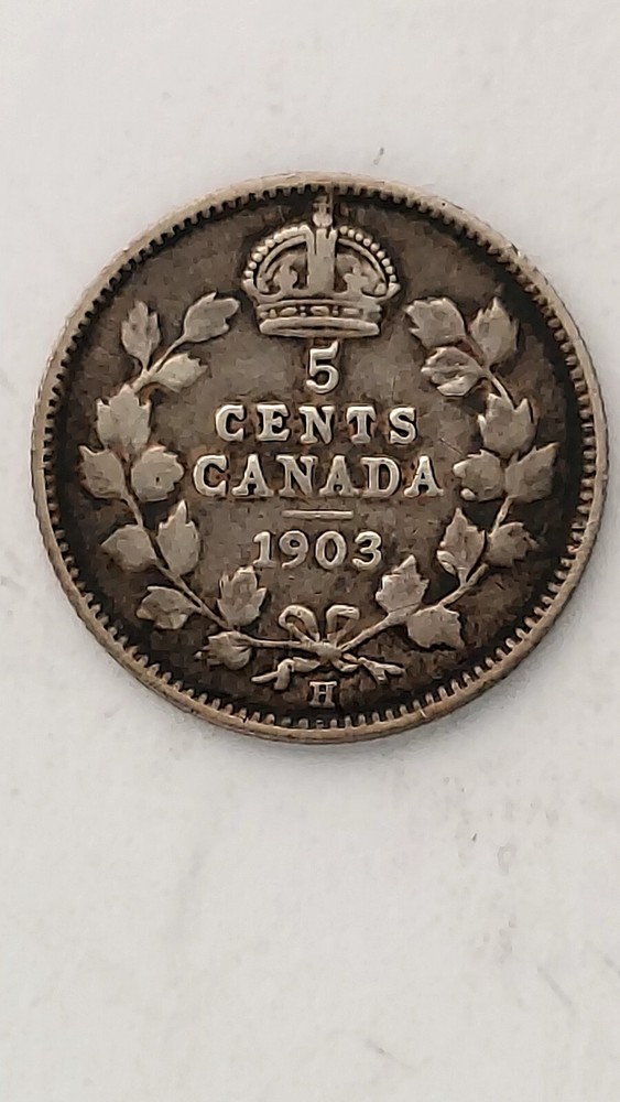 1903-H Canada, 5 Cent Silver, Edward VIII