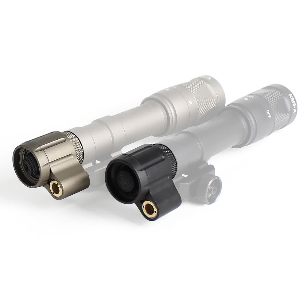 Tactical Flashlight M600B Replacement Tailcap + Remote Pressure Switch