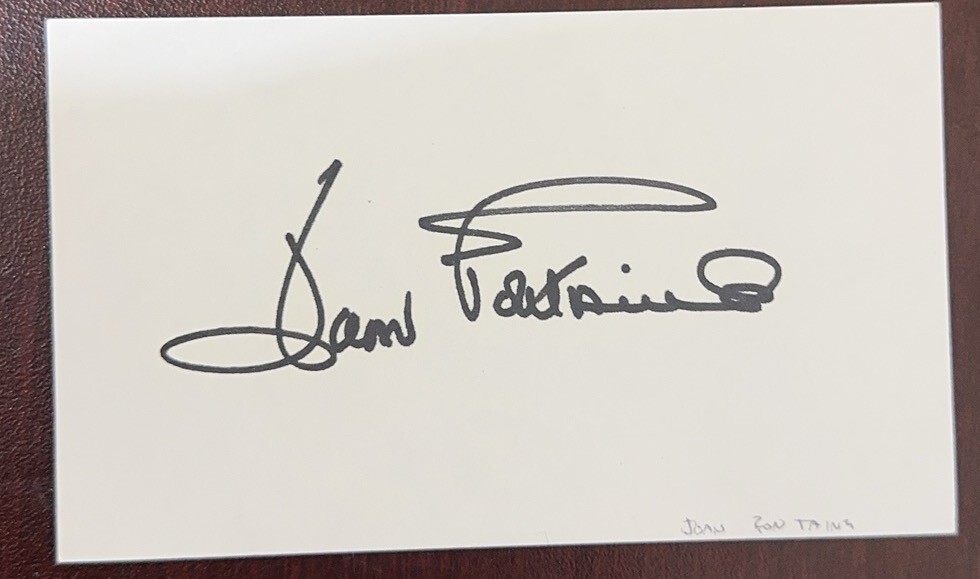 JON FONTHAING REAL Hand Signed Autographed 3X5