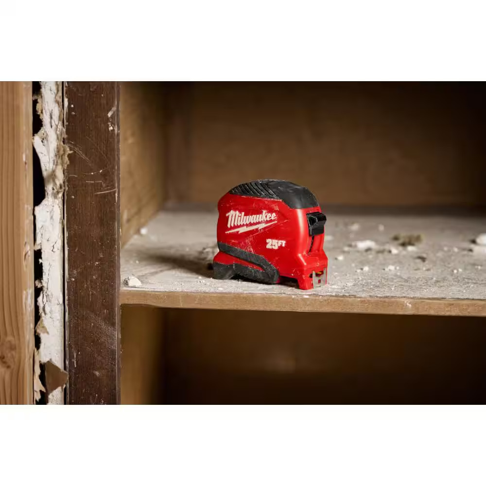 Compact 25 Ft. Tape Measure with Fractional Scale (3-Pack)