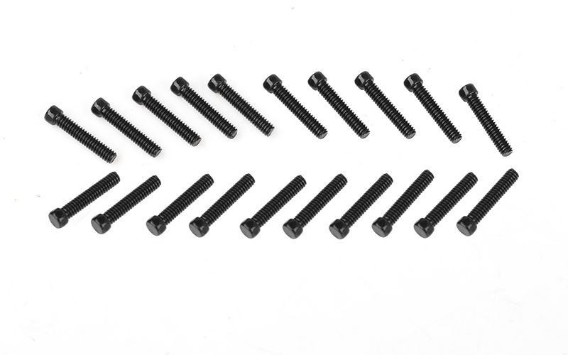 RC4WD - Scale Hex Head Bolts (M2x10mm) (Black)