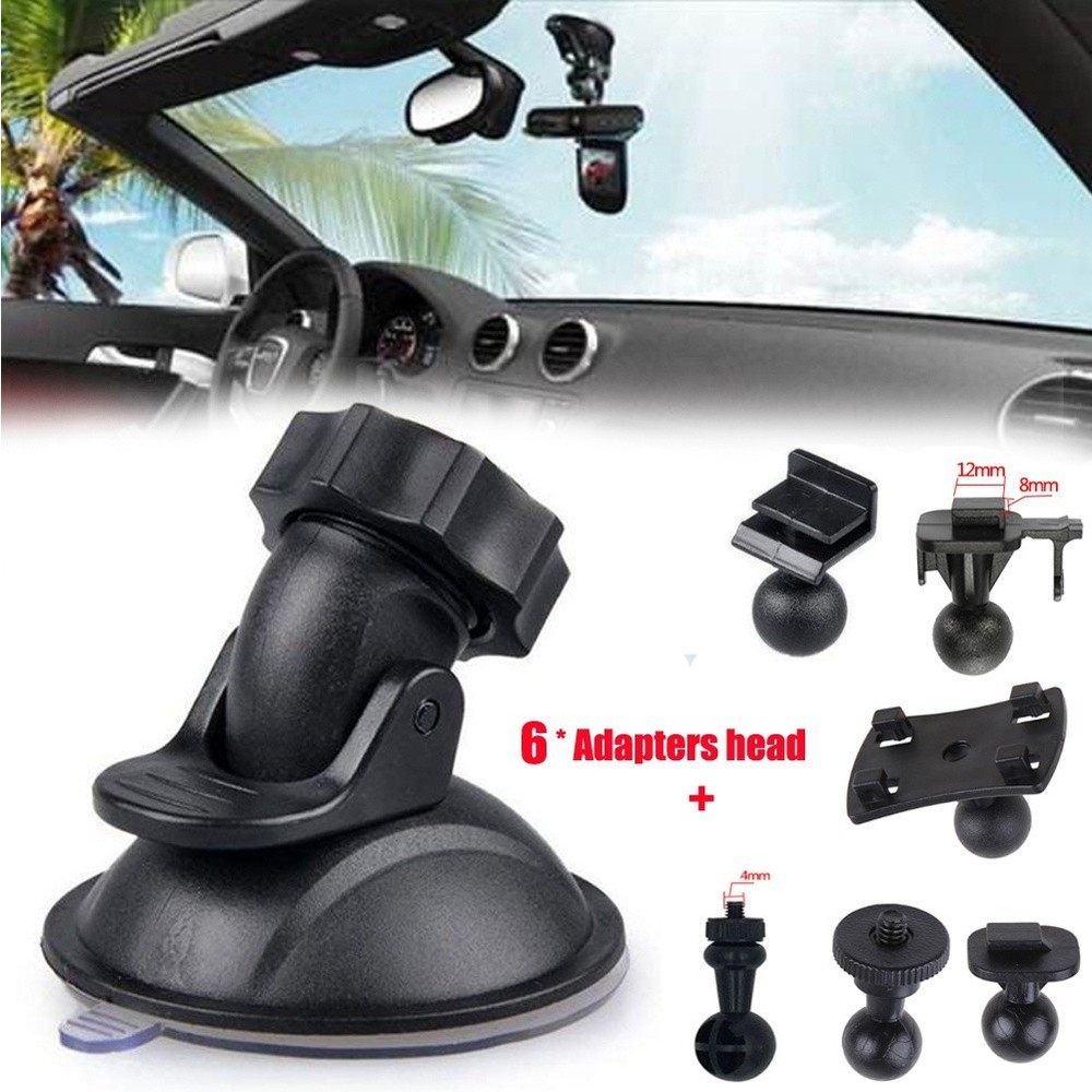 Driving Recorder Bracket 1 * Cam Mount Holder Black Color Plastic Material