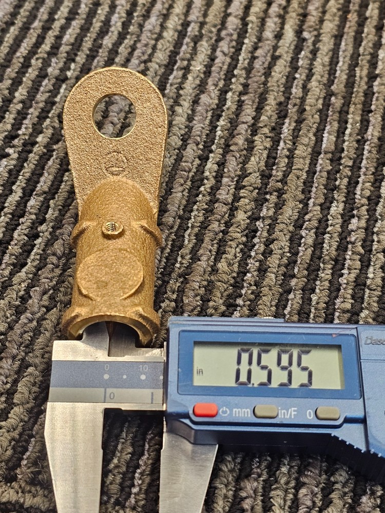 Ball Point Lug, Copper, 45 Degrees