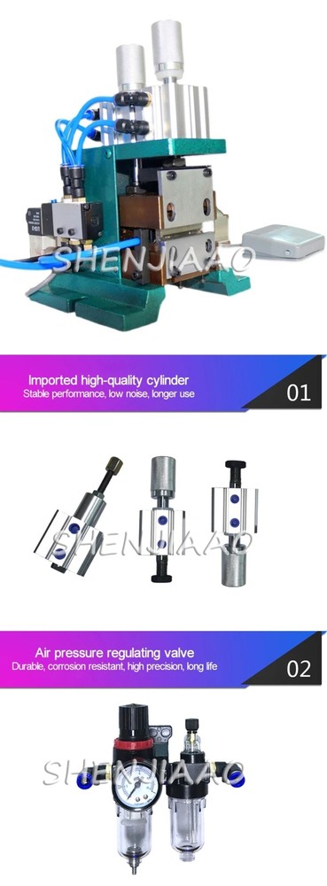 3F Pneumatic Vertical Sheathed Wire Stripping and Cable Cutting Machine
