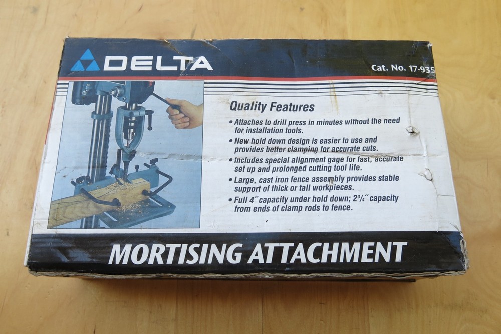 Delta Mortising Attachment - Cat. No 17-935 New Open Box