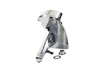 Chrome Tail Lamp Assembly With Oval Lamp for Harley-Davidson