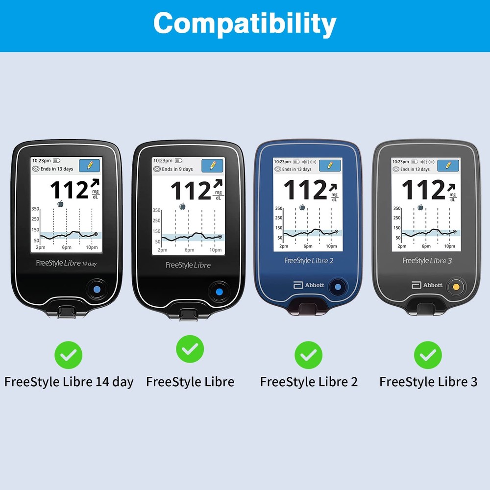 Silicone Case for Freestyle Libre 3 2 / Libre Reader, Lightweight Shockproof