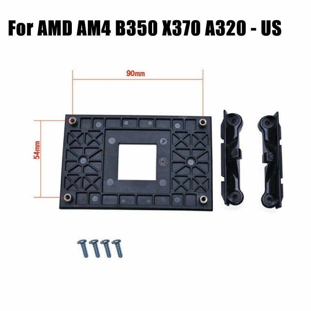 2PCS For AMD AM4 B350 X370 Socket CPU Cooling Mounting Bracket & Bracket Base